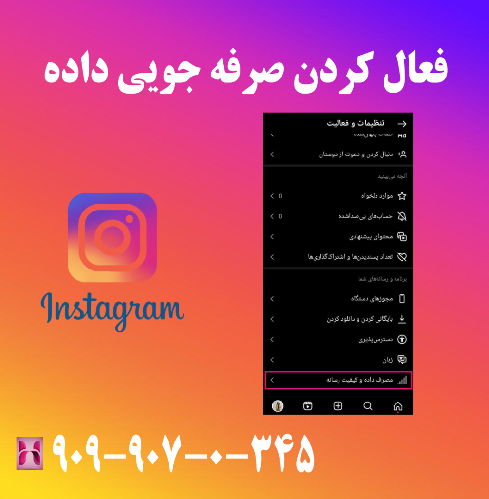 اینستاگرام چقدر اینترنت مصرف میکند