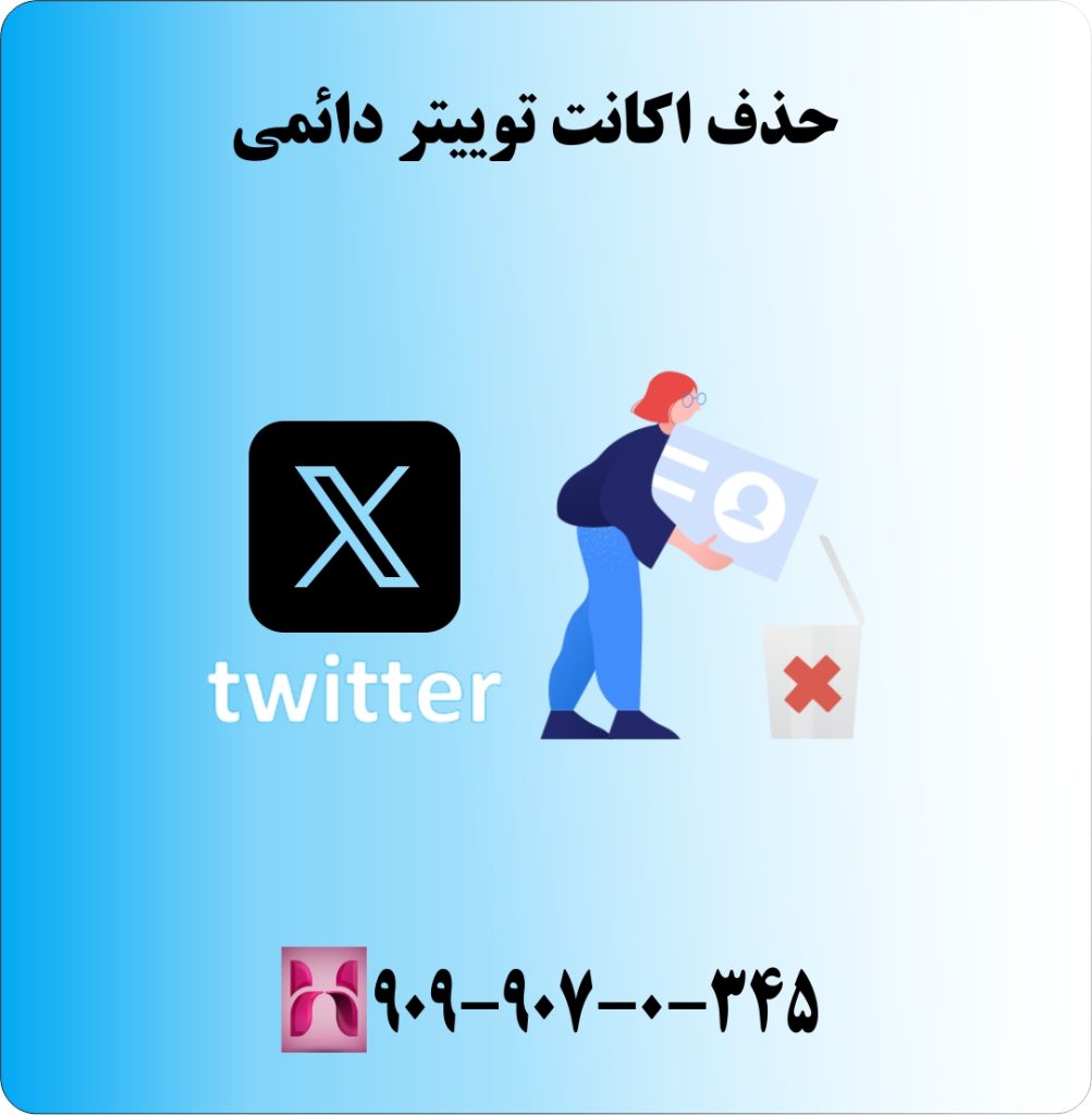 حذف اکانت توییتر دائمی