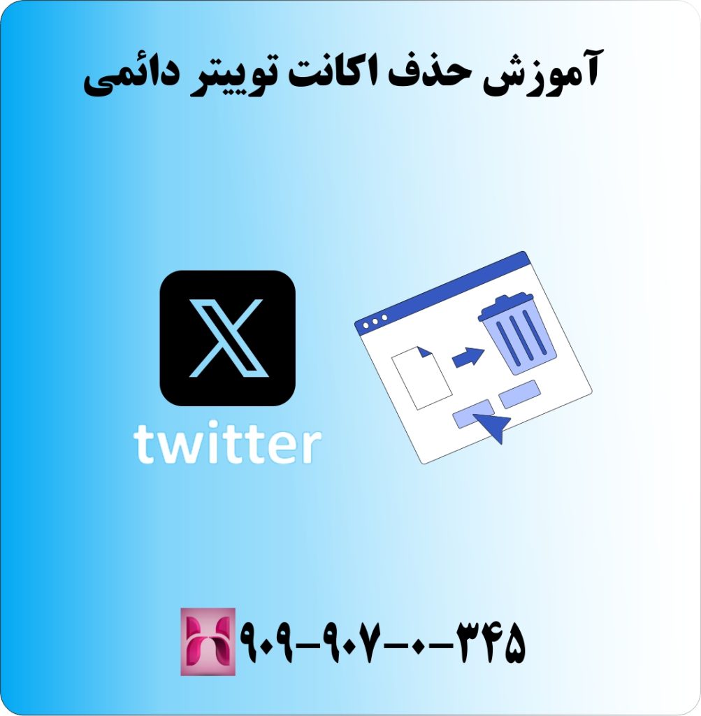 آموزش حذف اکانت توییتر دائمی آموزش حذف اکانت توییتر دائمی