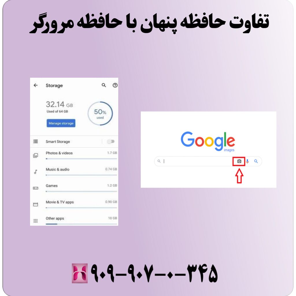 تفاوت حافظه پنهان با حافظه مرورگر