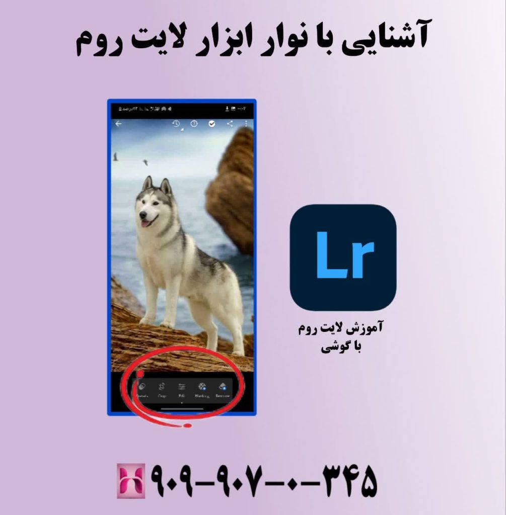 آشنایی با نوار ابزار لایت روم