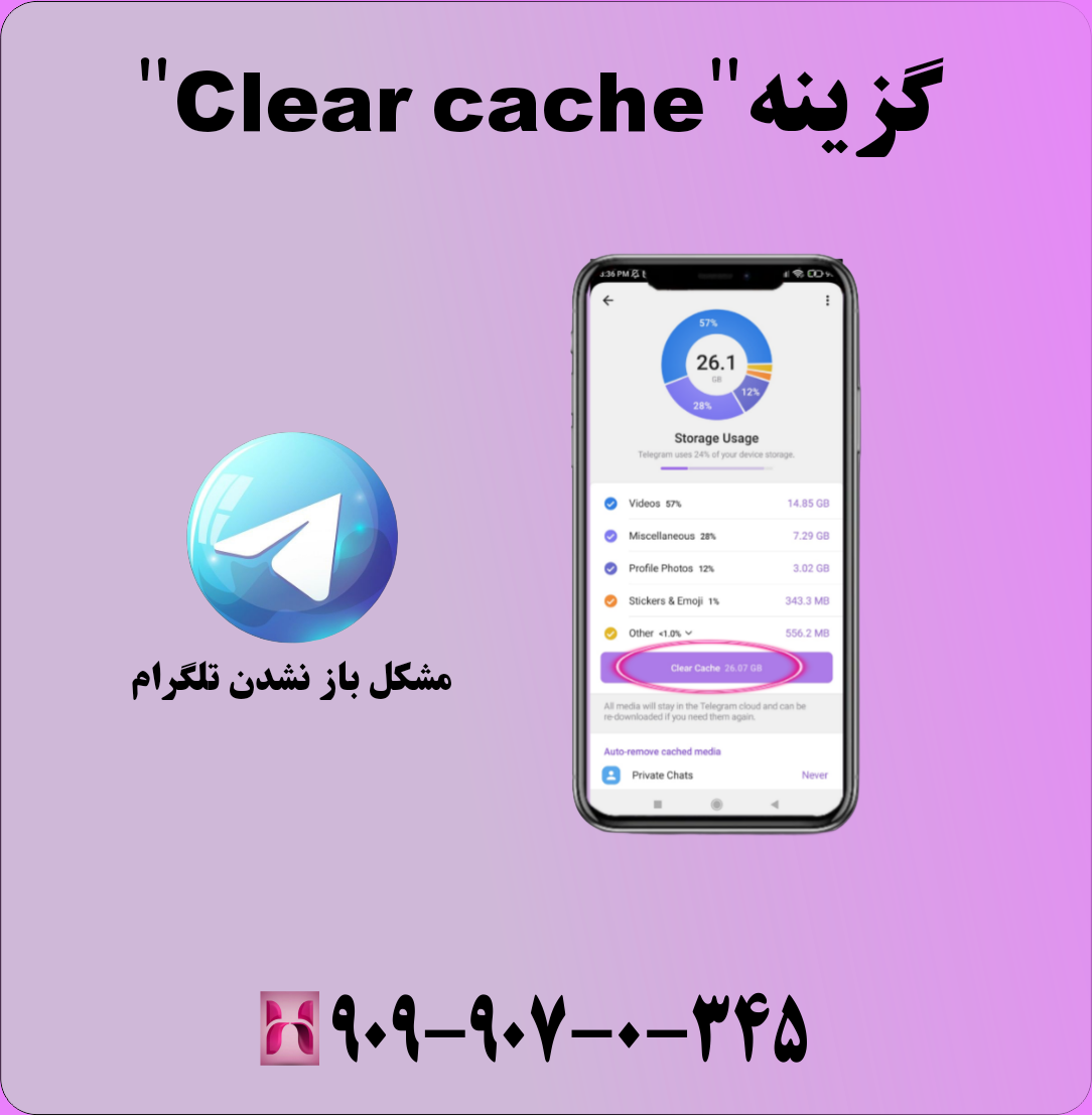 مشکل باز نشدن تلگرام