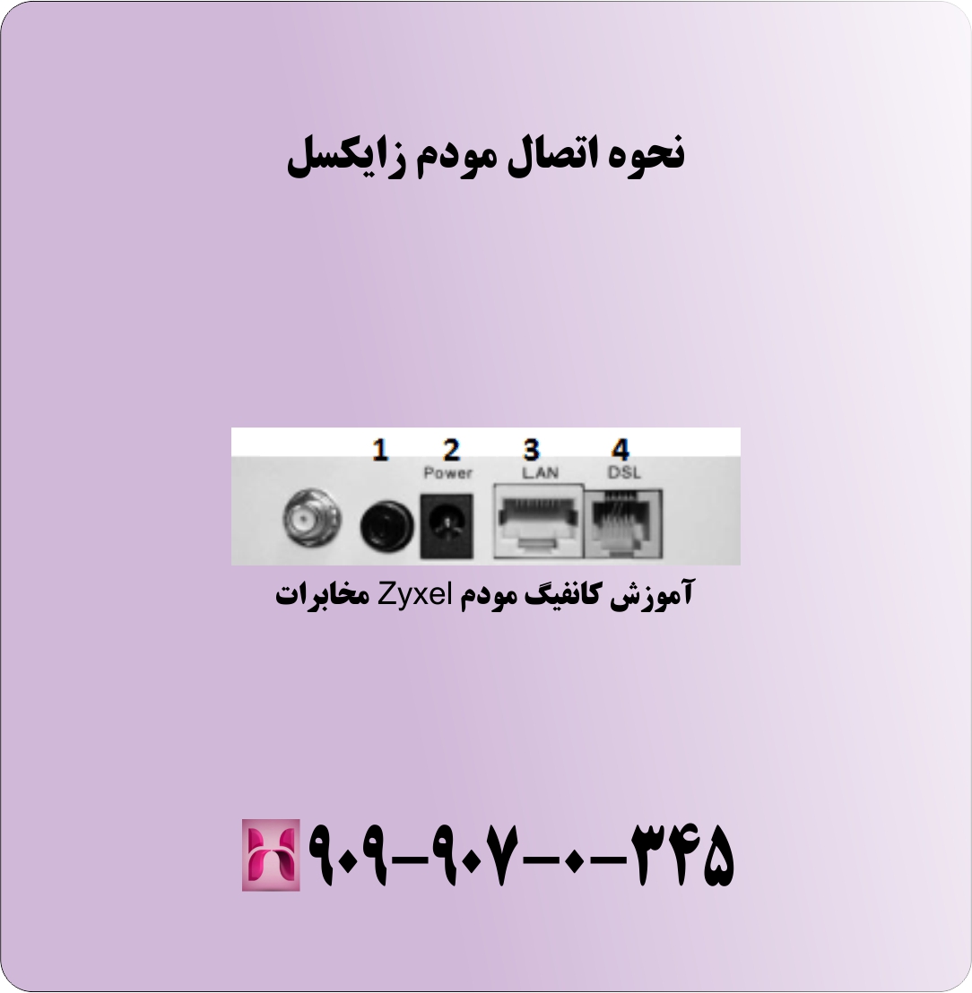 نحوه اتصال مودم زایکسل