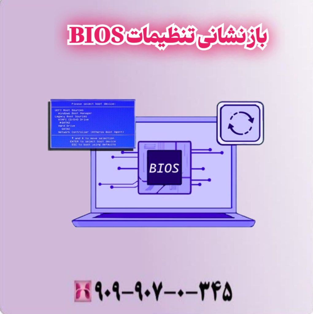 بازنشانی تنظیمات BIOS