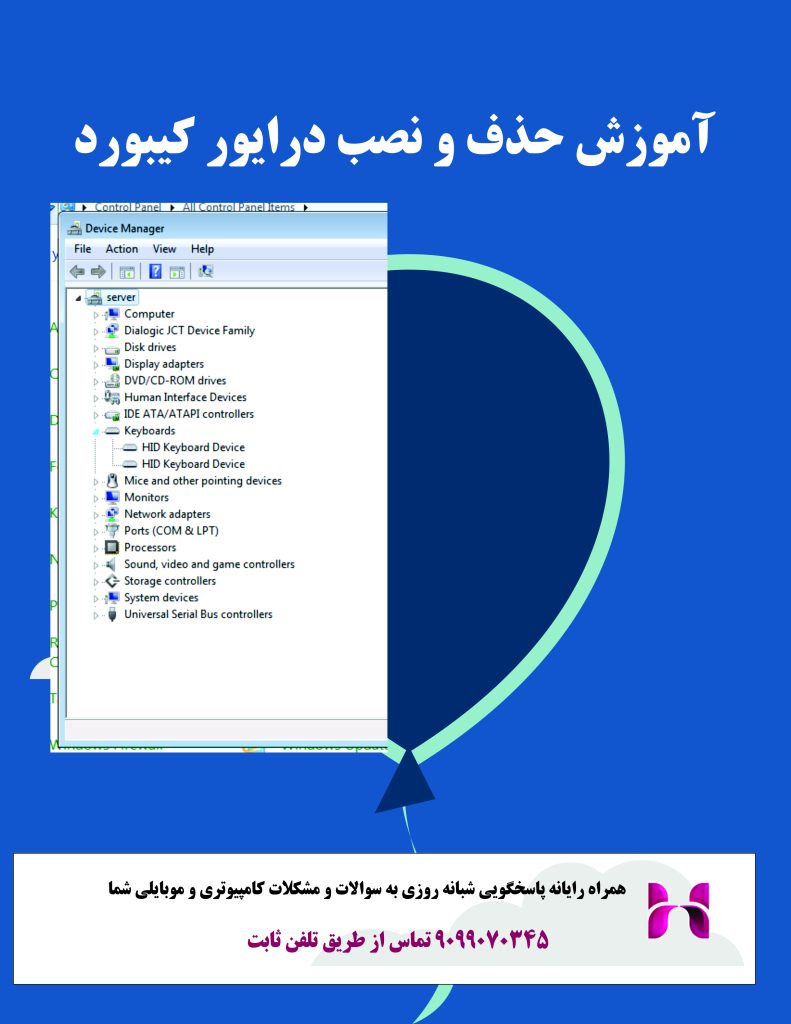 آنیستال درایور کیبورد