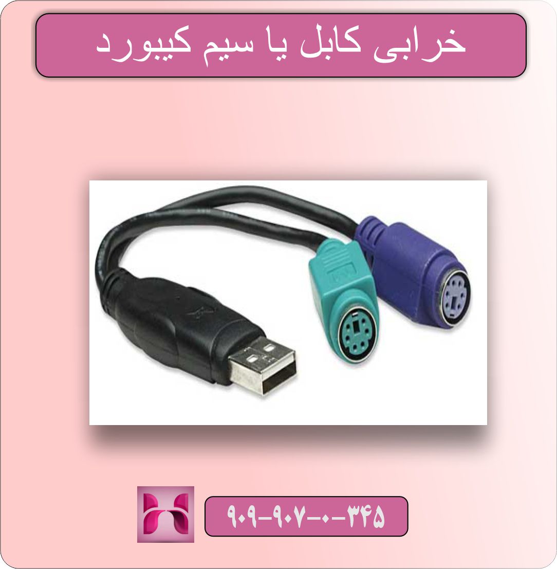 چراغ کیبورد روشن است ولی کار نمیکند