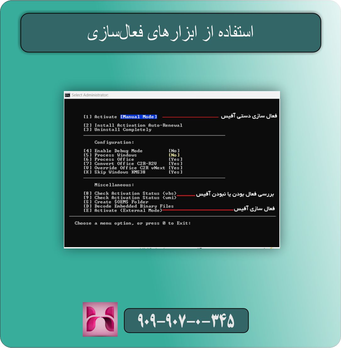 استفاده از ابزارهای فعال‌سازی (Activators)