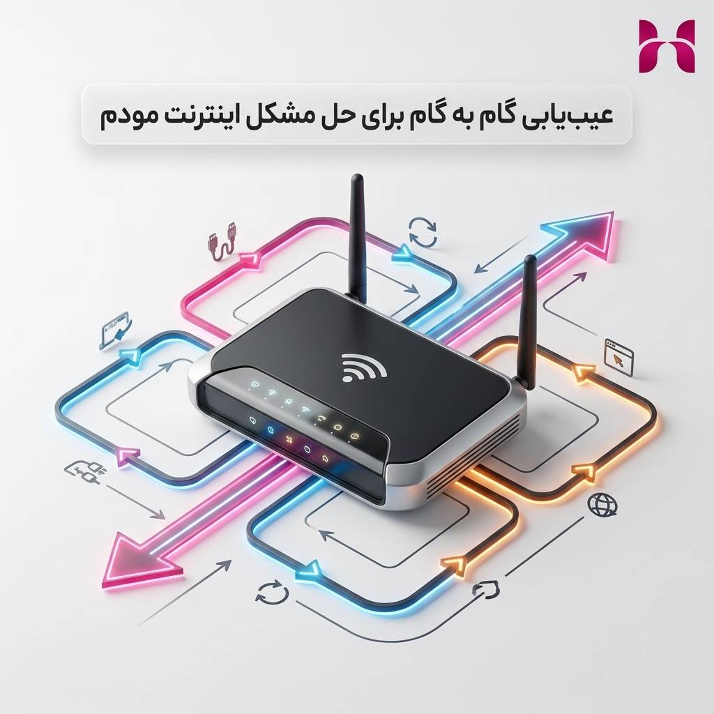 عیبیابی گام به گام برای حل مشکل اینترنت مودم